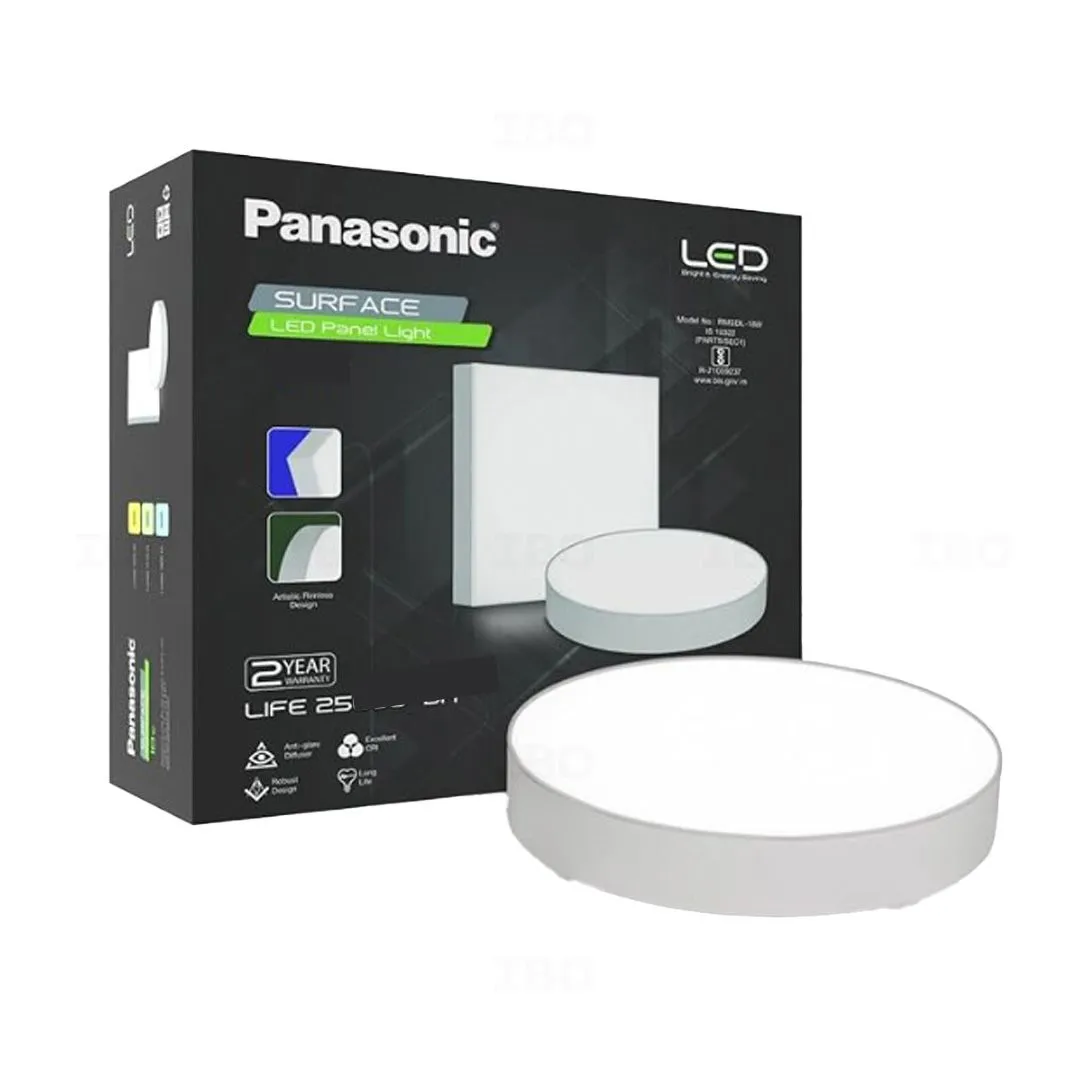 Panasonic 6W TRI CCT LED Round Rimless Surface Panel Light