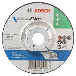 Bosch 2608602748 100x4x16mm Metal Grinding Wheel