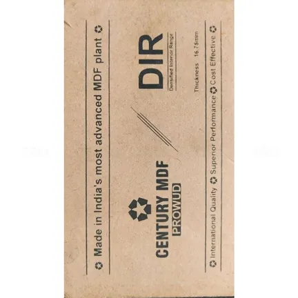 CENTURY PROWUD Plain 8 ft. x 4 ft. 3.3 mm Interior MDF Board