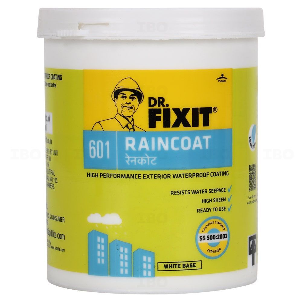 Dr. Fixit Raincoat Classic White 1 L Wall Waterproofing