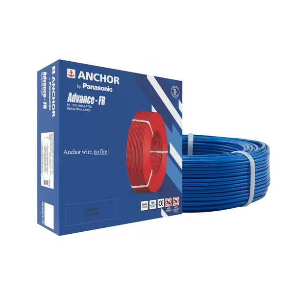 Anchor Advance FR 1 sq mm Blue 90 m FR PVC Insulated Wire Anchor Advance FR 1 sq mm Blue 90 m FR PVC Insulated Wire