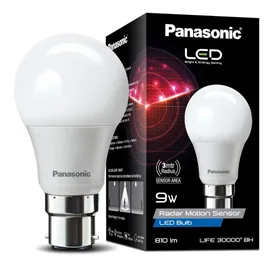 Panasonic 9W B22 6500k Radar LED Bulb