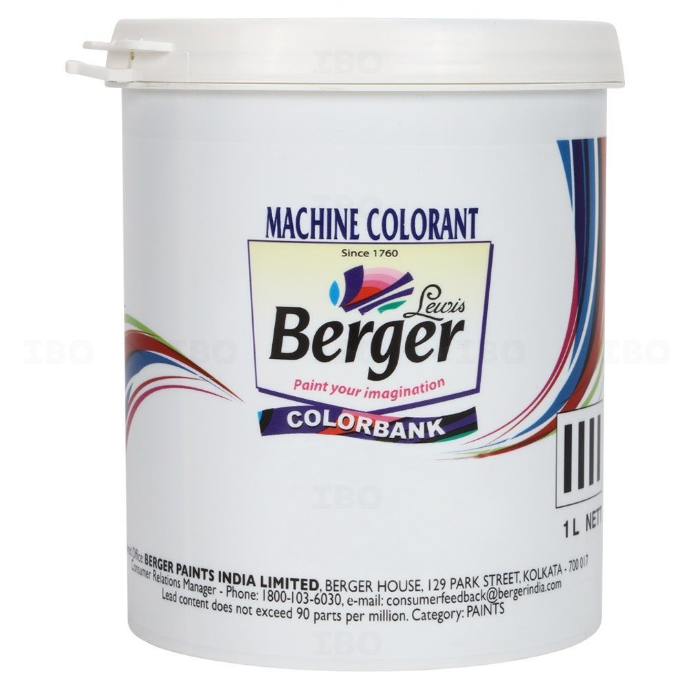 Berger Paints Black 1 L Machine Colorant Berger Paints Black 1 L Machine Colorant