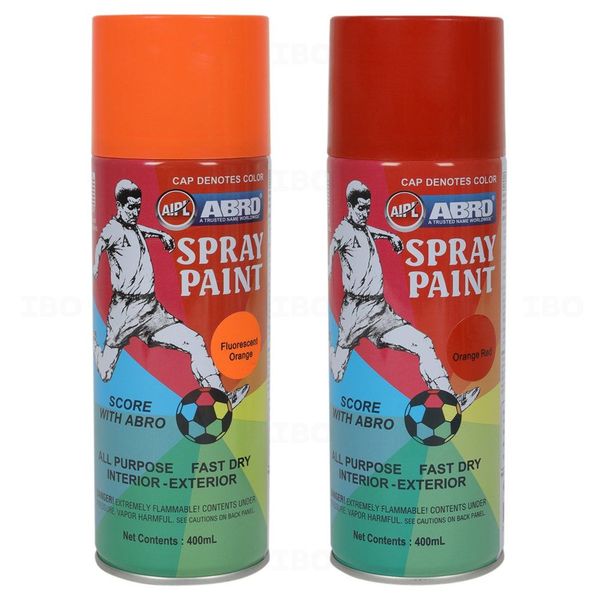 ABRO Fluorescent Orange 400 ml Spray Paint