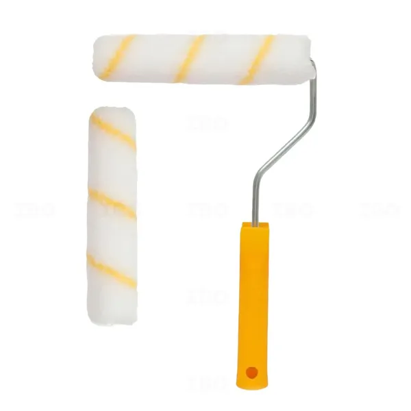 Charminar 6 in. Yelllow Line Set - 2 Premium refill + Handle Interior Wall Roller Charminar 6 in. Yelllow Line Set - 2 Premium refill + Handle Interior Wall Roller