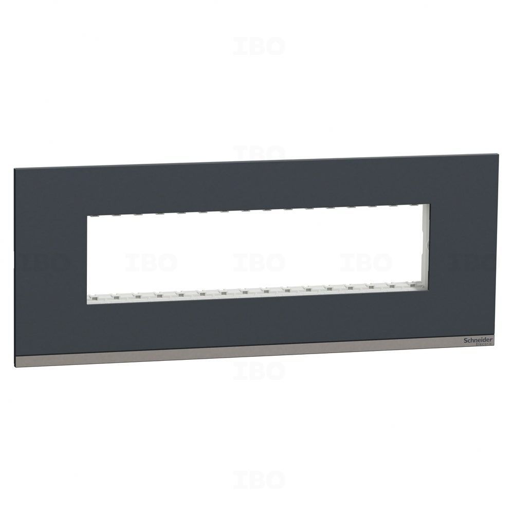 Schneider Unica Pure 8 (H) Module Semi-Glossy Volcanic Grey Switch Board Plate Schneider Unica Pure 8 (H) Module Semi-Glossy Volcanic Grey Switch Board Plate