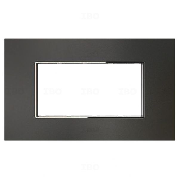 GM FourFive Casaviva 4 Module Metal Finish Graphite Magnesia Switch Board Plate