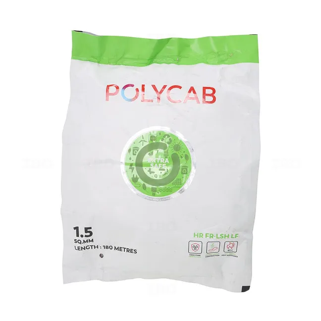 Polycab Green Wire 1.5 sq mm Red 180 m HR FR-LSH LF PVC Insulated Wire Polycab Green Wire 1.5 sq mm Red 180 m HR FR-LSH LF PVC Insulated Wire