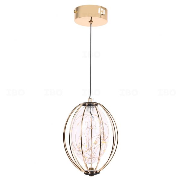 Lighting Palace Gold Glass & Metal Pendant Light