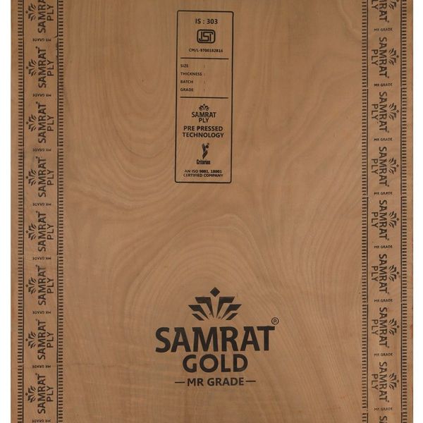 Samrat Prime 8 ft. x 4 ft. 12 mm MR Plywood Samrat Prime 8 ft. x 4 ft. 12 mm MR Plywood