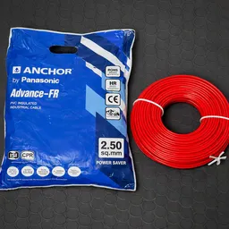 Anchor Advance FR 2.5 sq mm Red 180 m FR PVC Insulated Wire