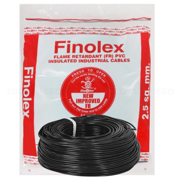 Finolex FR Project Pack 2.5 sq mm Black 180 m FR PVC Insulated Wire Finolex FR Project Pack 2.5 sq mm Black 180 m FR PVC Insulated Wire