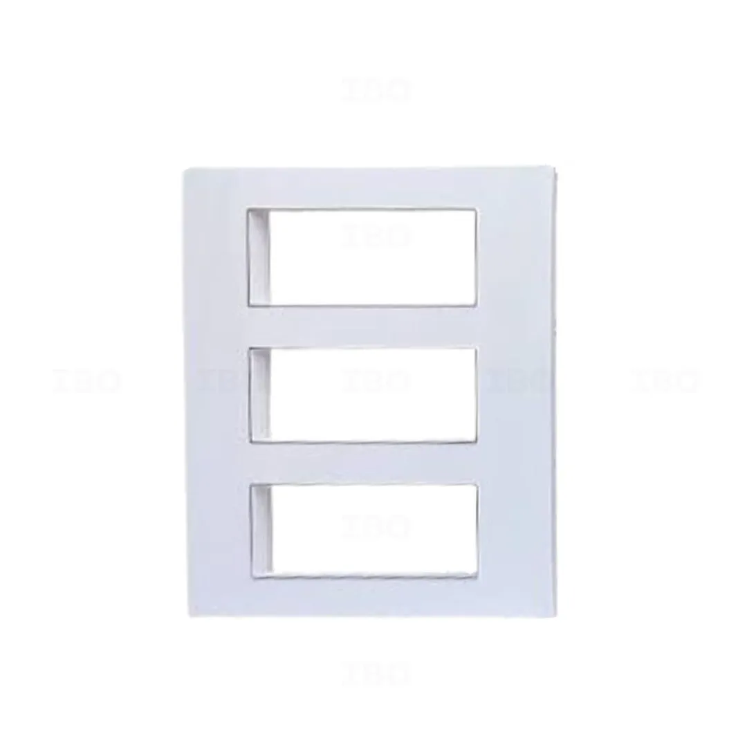 GM G-Nine X Stela 18 Module Glossy Glossy White Switch Board Plate
