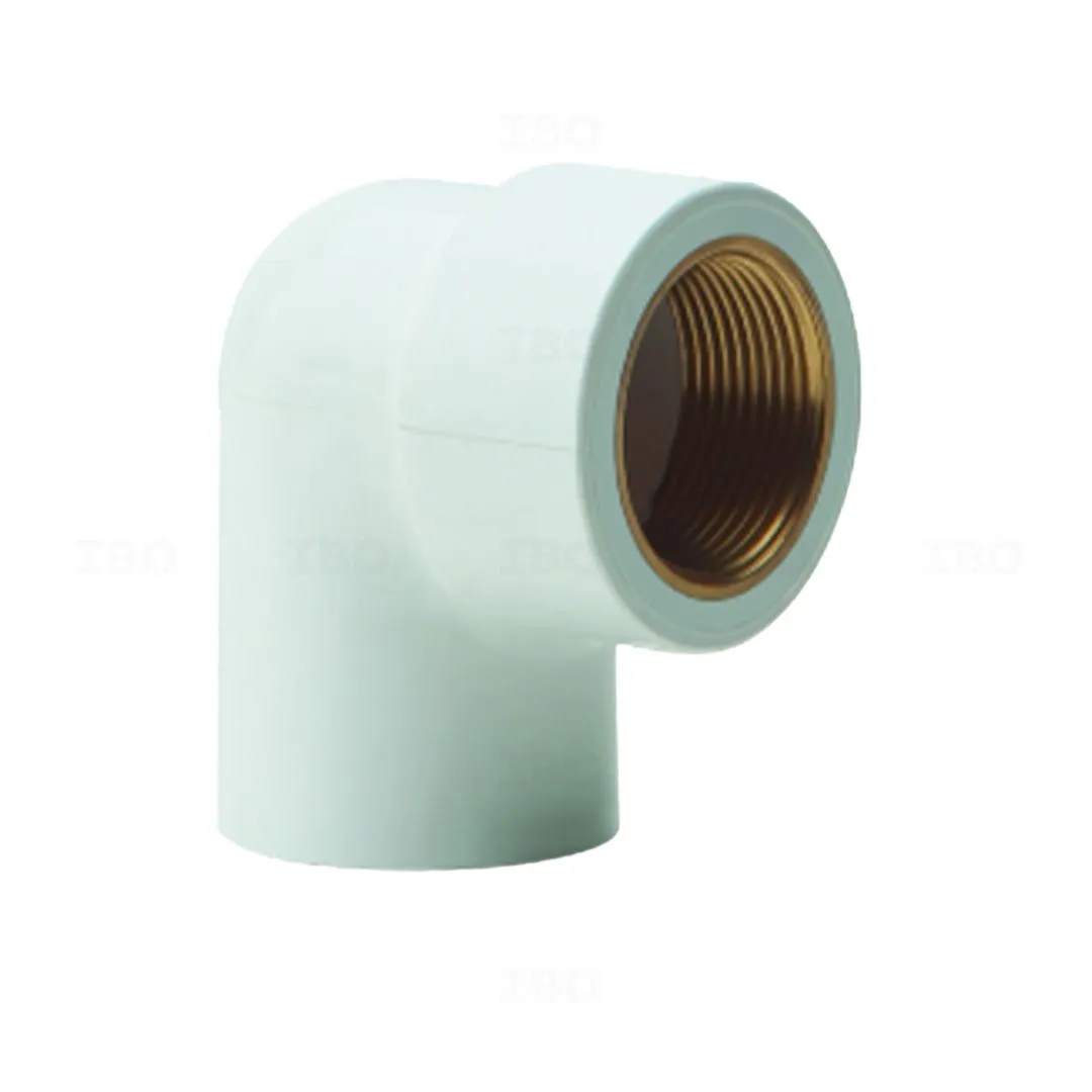 Prince Easyfit  1/2 in. (15 mm) UPVC  Female Theeaded Brass Elbow