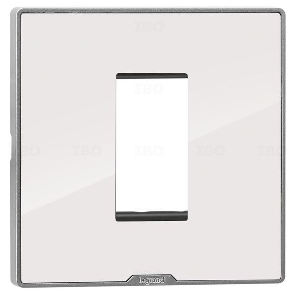 Legrand Myrius Nextgen 1 Module Glossy Ice White Switch Board Plate