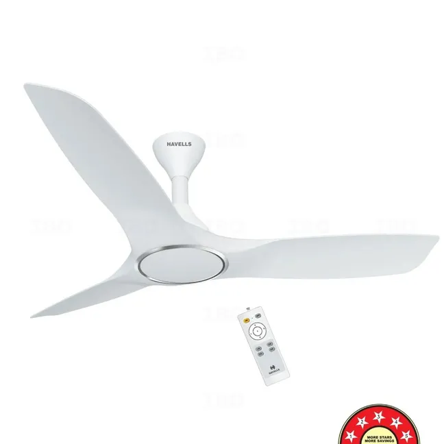 Havells 1200mm Stealth Air BLDC+ Voice (Pearl White) Ceiling Fan