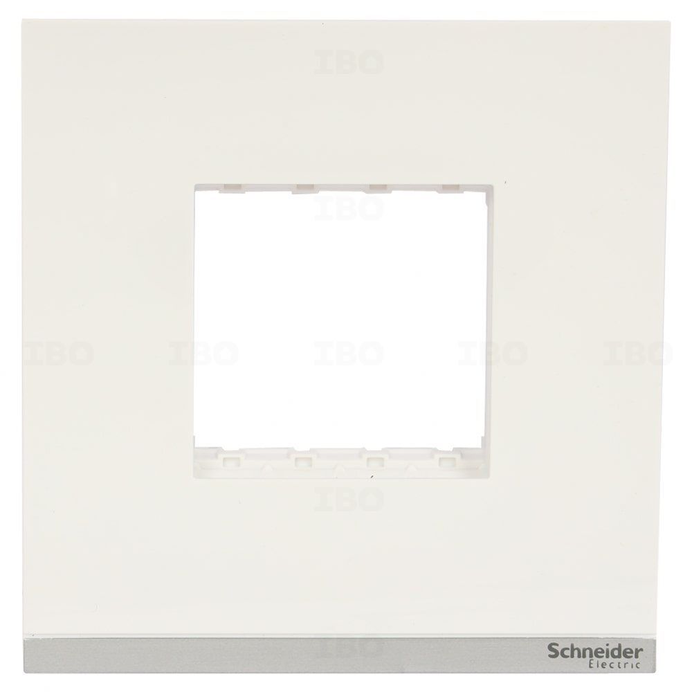 Schneider Unica Pure 2 Module Glossy White Switch Board Plate