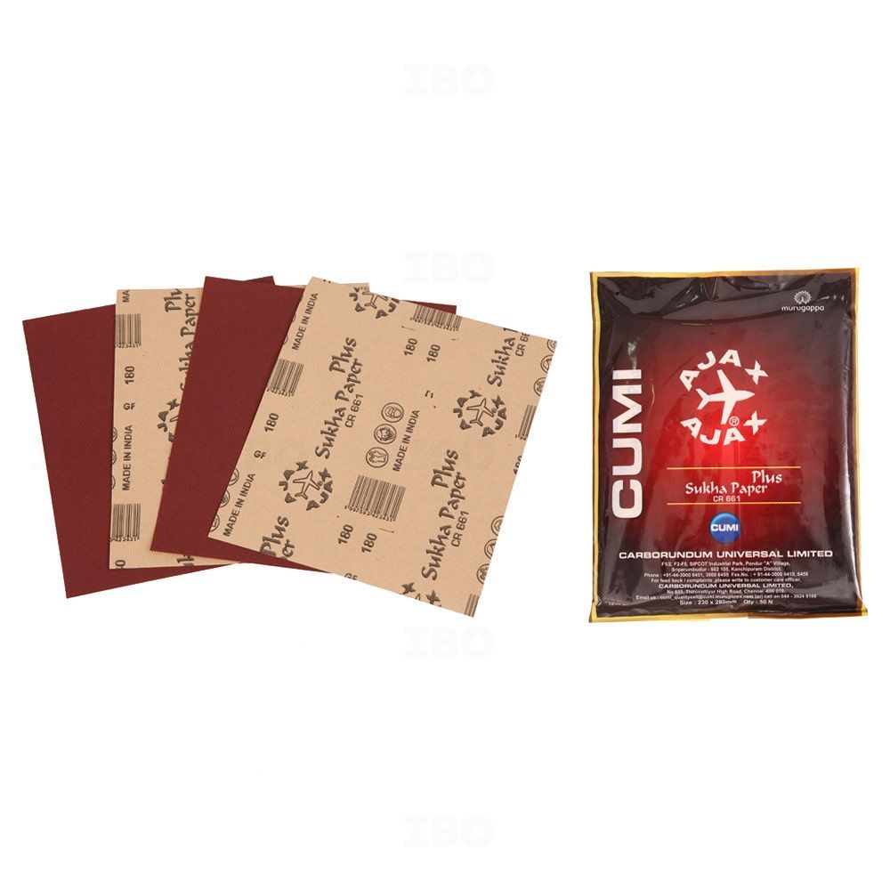 Cumi CR661 225x280mm 80 Grit Ajax Sukha Paper Plus Sheet Cumi CR661 225x280mm 80 Grit Ajax Sukha Paper Plus Sheet