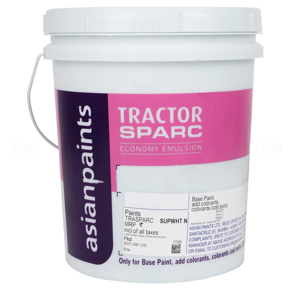 Asian Paints Tractors sparc 10 L White Interior Emulsion - Color