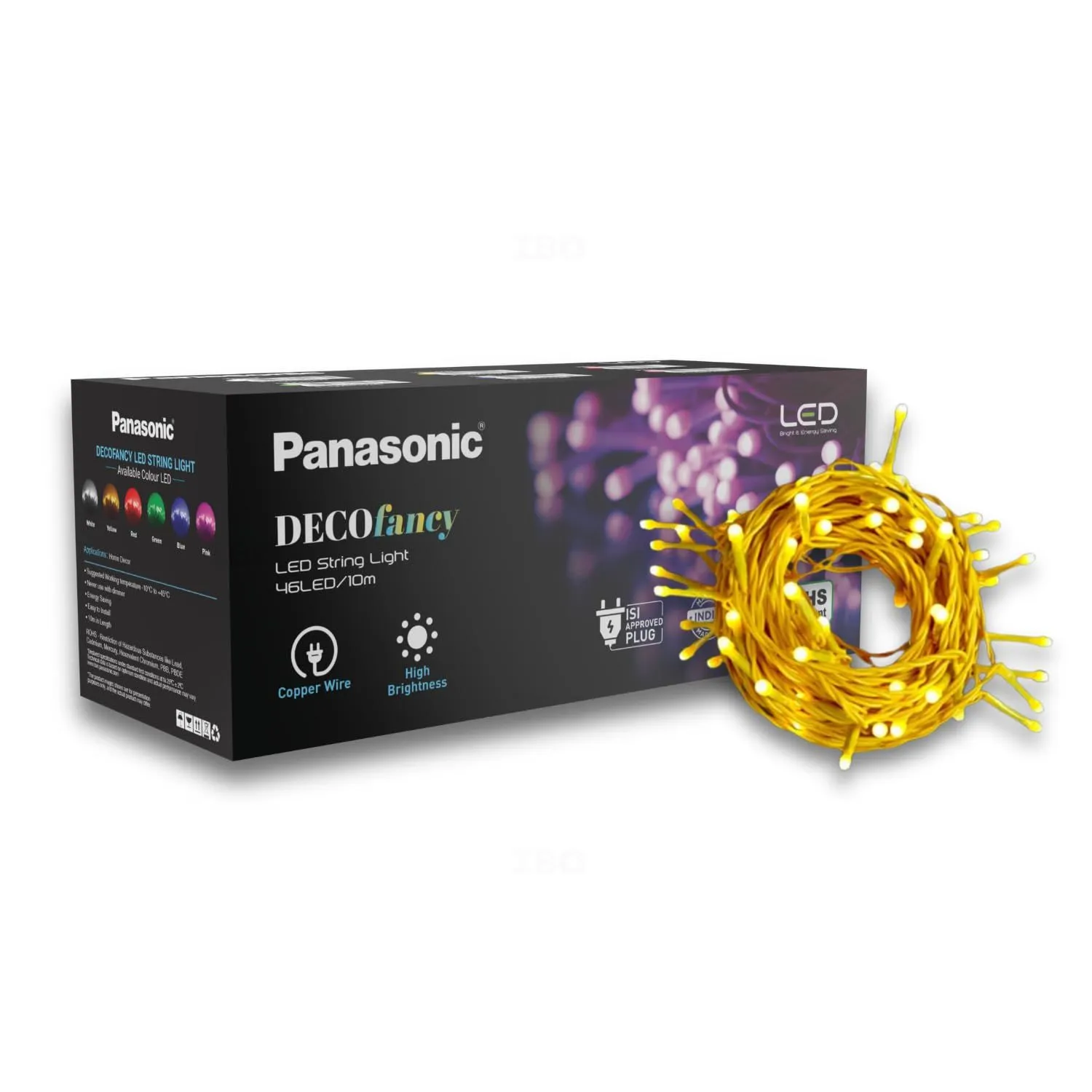 Panasonic DECOfancy LED String Light 46LED/10m-YELLOW
