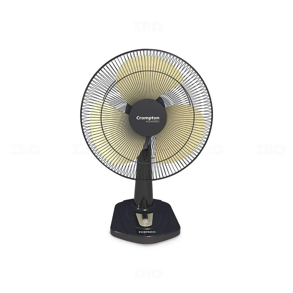 Crompton 400mm 3 Blade Torpedo (Balck Yellow) Table Fan