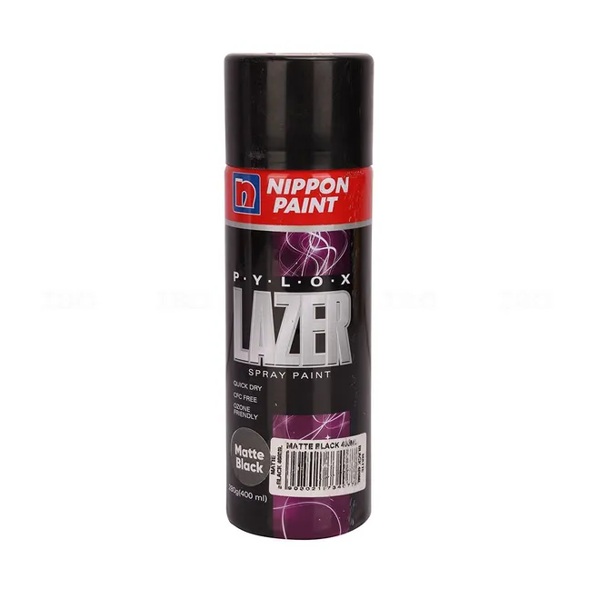Nippon Pylox Matt Black 400 ml Spray Paint