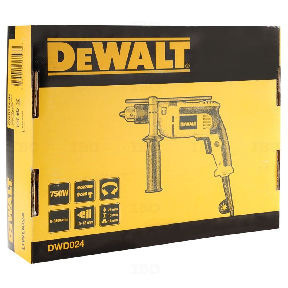 Percussion Drill Dewalt 750w Drill Dewalt: DWD024-IN 750W 13mm