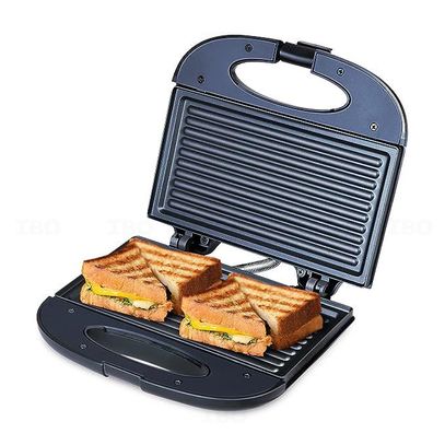 Bajaj SWX4 Deluxe 800W 2 Slice Black Sandwich Toaster