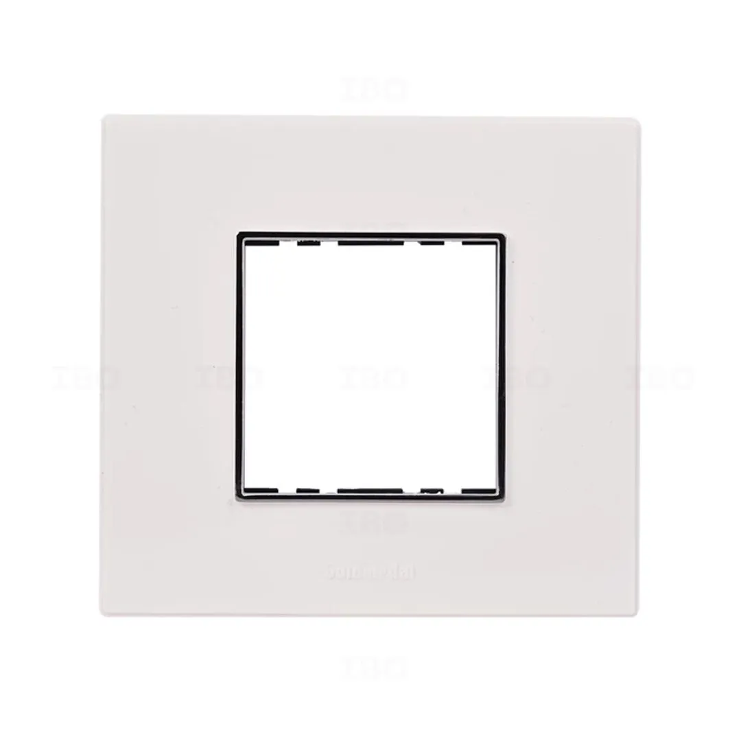 Goldmedal Air A3 2 Module Glossy Absolute White Switch Board Plate Goldmedal Air A3 2 Module Glossy Absolute White Switch Board Plate