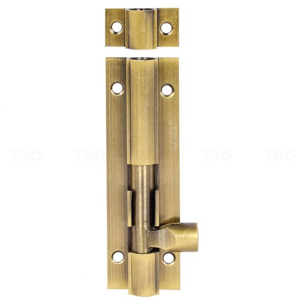 Amee Light Antique 4 in. Brass Tower Bolt