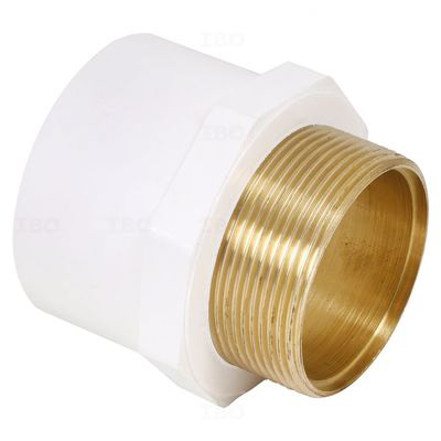 Prince Easyfit - MI 2 in. (50 mm) UPVC Male Threaded Adaptor (Brass) Prince Easyfit - MI 2 in. (50 mm) UPVC Male Threaded Adaptor (Brass)