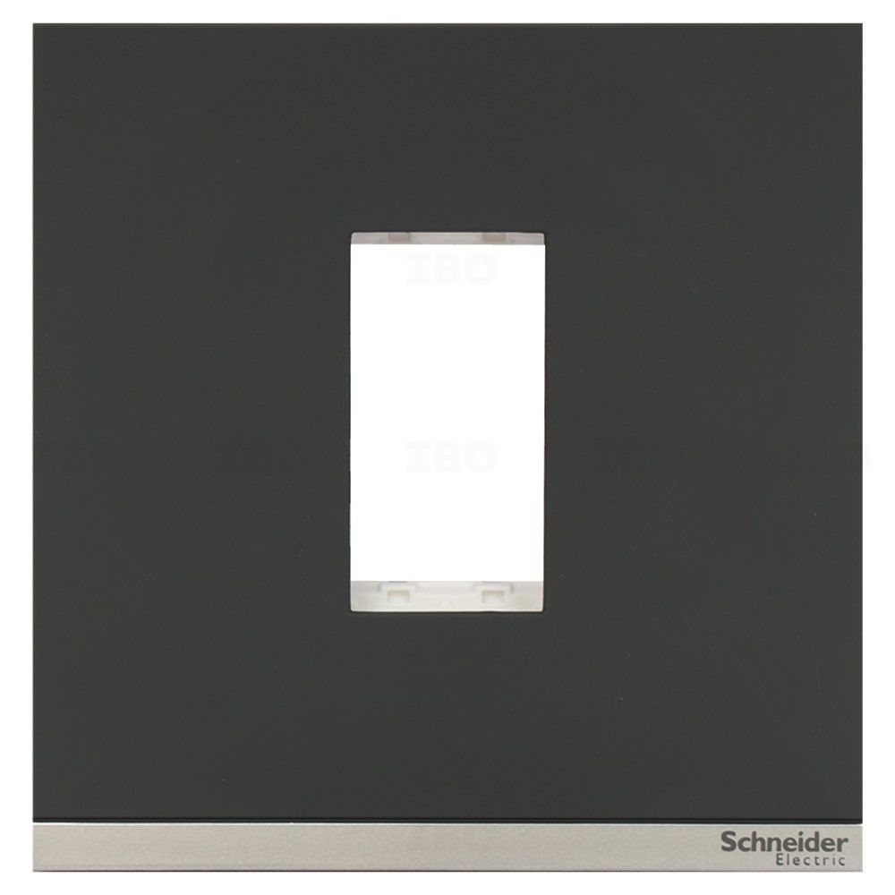 Schneider Unica Pure 2 Module Semi-Glossy Grey Switch Board Plate