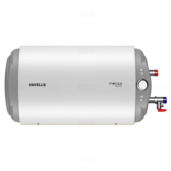 Buy Havells Monza Slim 4 Star 10 L Horizontal - RHS 2000 W Storage Geyser  on IBO.com u0026 Store @ Best Price. Genuine Products | Quick Delivery | Pay on  Delivery