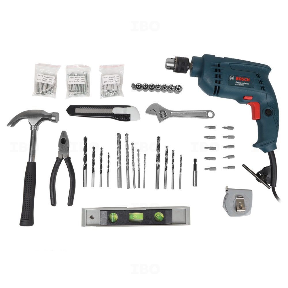 Buy Bosch GSB 500 RE Kit 500 W Power Tool Kit on Store