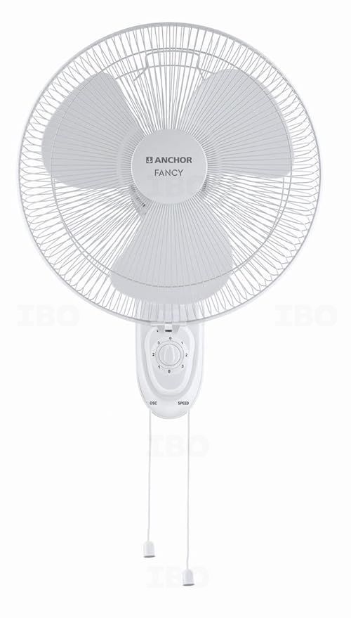Anchor Fancy 400 mm White Wall Fan