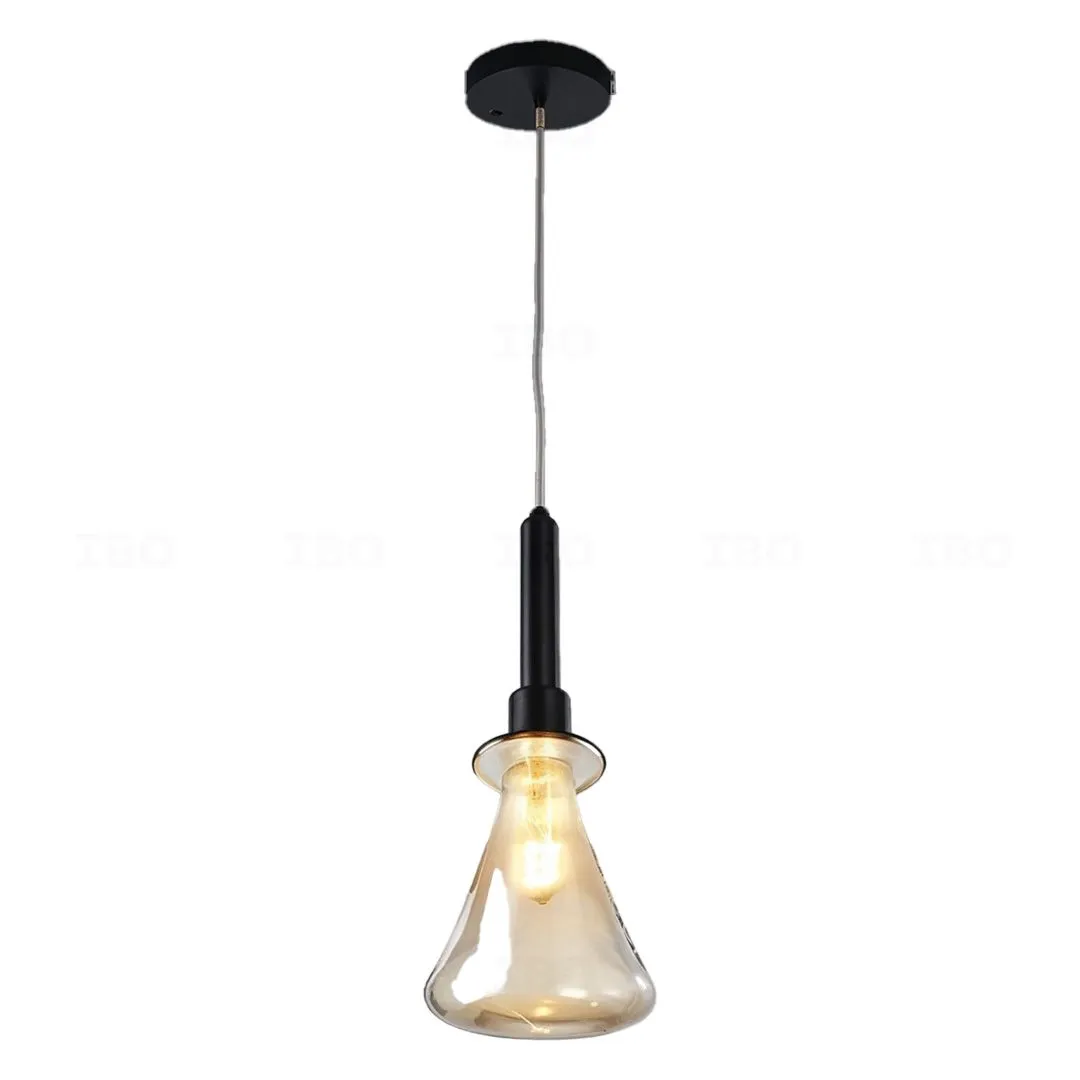 Luker ANZIA AMBER H3 (LHL506-1 AMBER) E27 Holder Without Lamp Glass with Aluminium Pendant Light