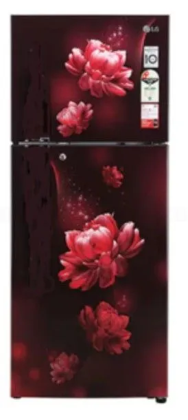 LG 240L, Red Waterlily Finish Frost Free Top Mounted Refrigerator GL-S292SRWY