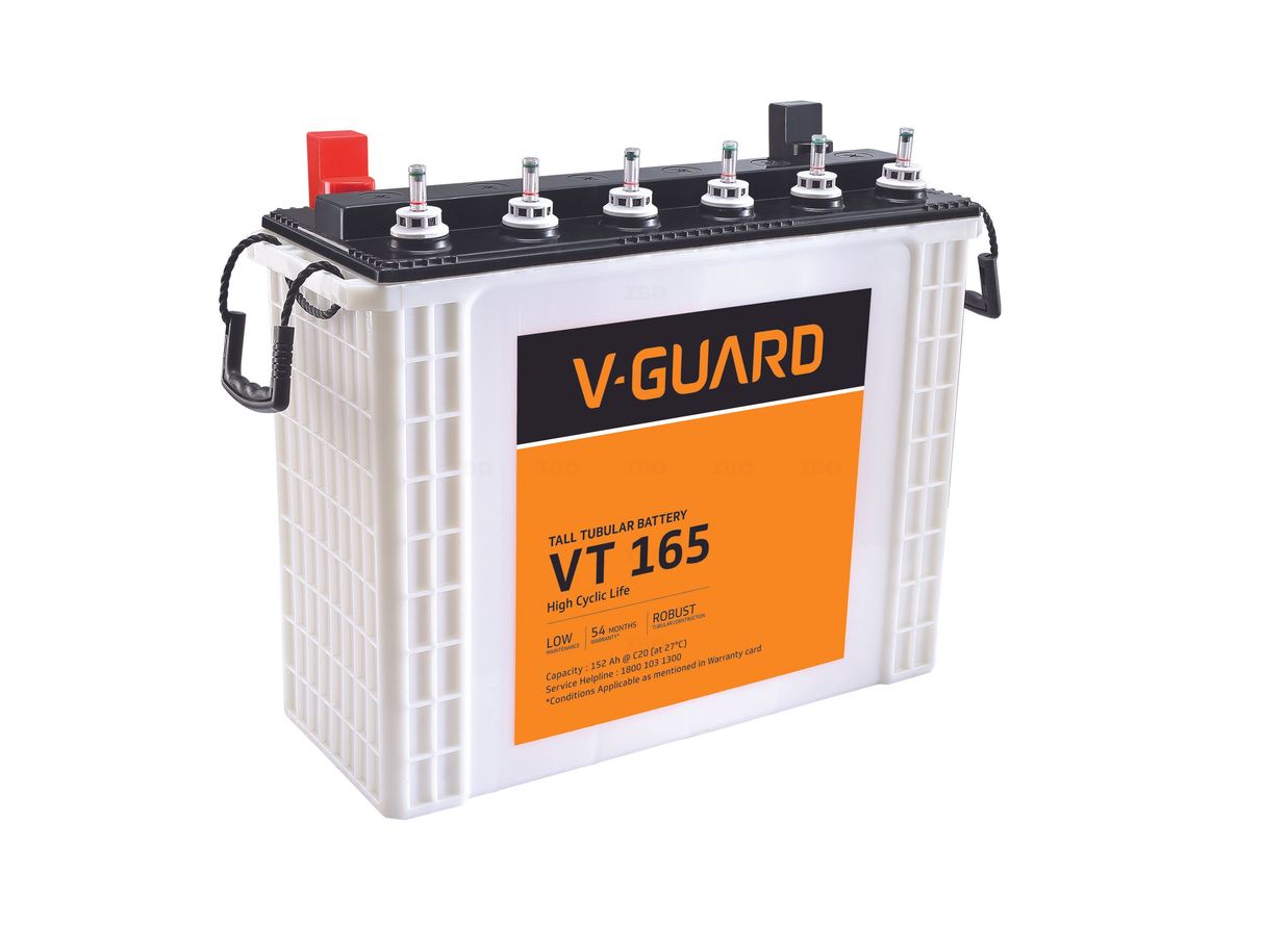 V-Guard VT 152 Ah Tall Tubular Battery V-Guard VT 152 Ah Tall Tubular Battery