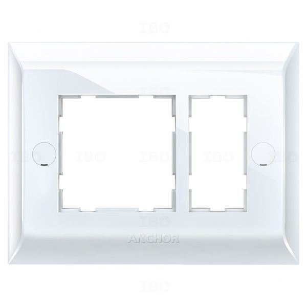 Anchor Ziva 3 Module Glossy White Switch Board Plate Anchor Ziva 3 Module Glossy White Switch Board Plate