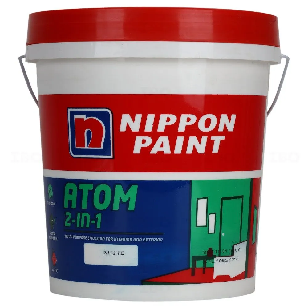 Nippon Atom 2 In 1 10 L White Interior Emulsion - Color Nippon Atom 2 In 1 10 L White Interior Emulsion - Color