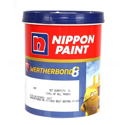Nippon Weatherbond 8 Quartz Q4/WHT 1 L Exterior Emulsion - Base Nippon Weatherbond 8 Quartz Q4/WHT 1 L Exterior Emulsion - Base