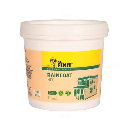 Dr. Fixit RAINCOAT NEO BASE White 4 L Wall Waterproofing Dr. Fixit RAINCOAT NEO BASE White 4 L Wall Waterproofing