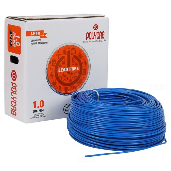 Polycab Optima Plus 1 sq mm Blue 90 m PVC Insulated Wire