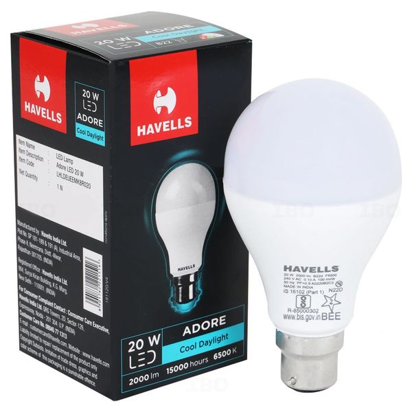 Buy Havells Adore 20 W B22 Cool Day Light LED Bulb on IBO