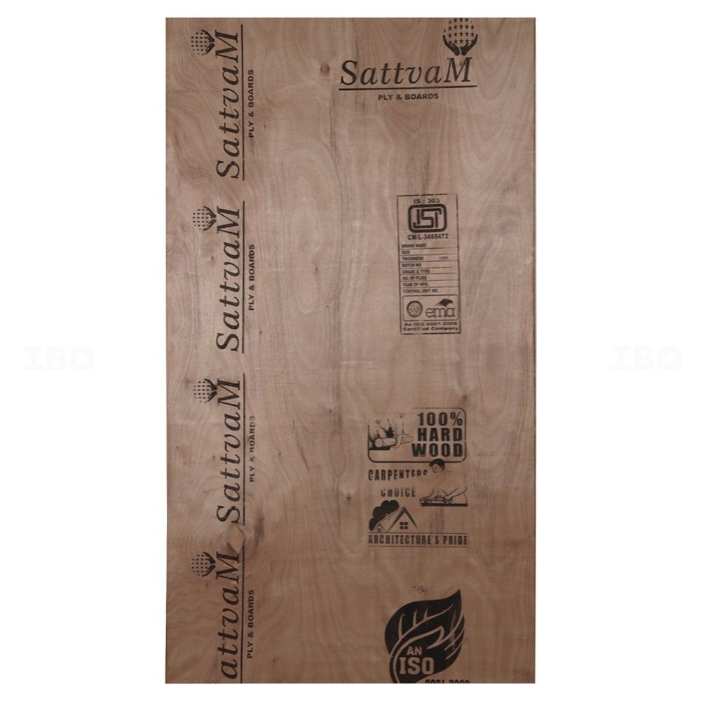 Sattvam ST 8 ft. x 4 ft. 12 mm MR Plywood Sattvam ST 8 ft. x 4 ft. 12 mm MR Plywood