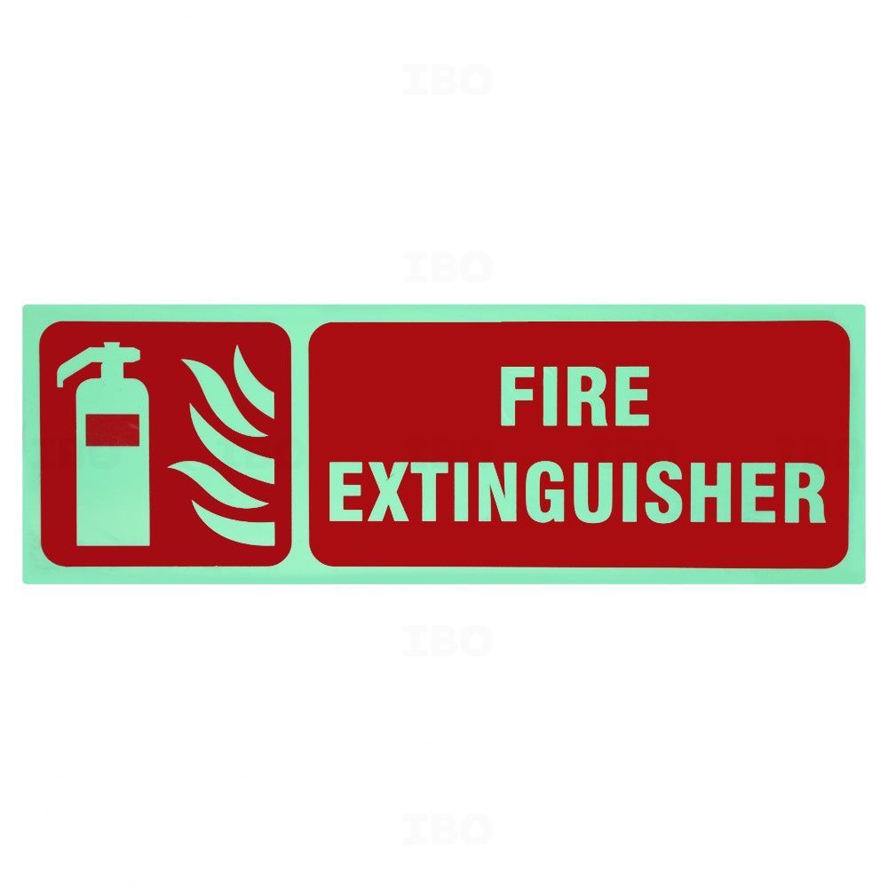SignageShop 12 in. x 4 in. Fire Extinguisher Stock Sign