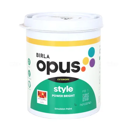 BIRLA opus PB 1 Style Power Bright Pastel 1 L Exterior Emulsion - Base