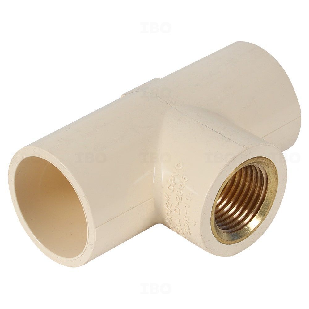 Ashirvad FlowGuard Plus 1 x ½ in. (25 x 15 mm) CPVC Brass Tee