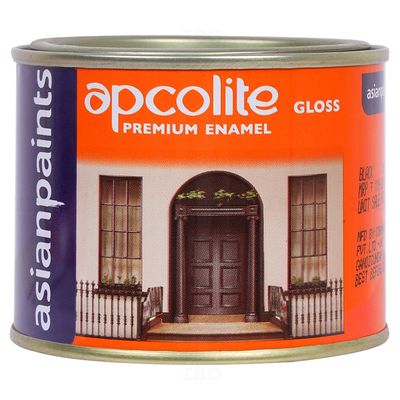 Asian Paints Apcolite Premium - Gloss 200 ml Black Enamel-Color