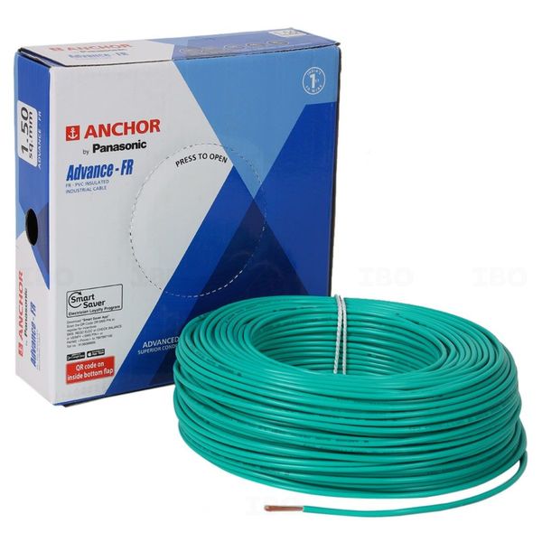 Anchor Advance FR 1.5 sq mm Green 90 m FR PVC Insulated Wire